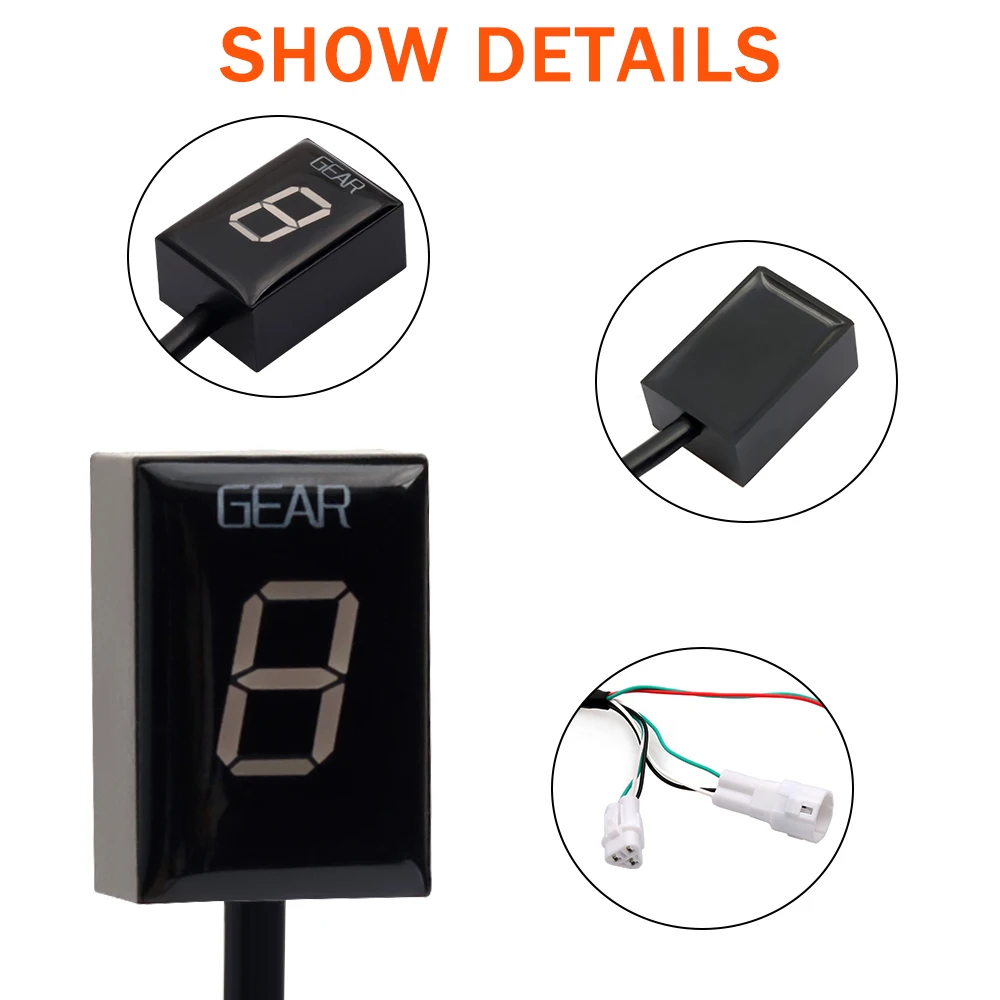 Motorcycle Gear Indicator For Yamaha FZ8 Fjr1300 FZ16 YZF-R1 R6 FZ400 BT1100 XJ6 Xvs1100 XV1900 Fzh150 Wr450R Dyag Star Stryker