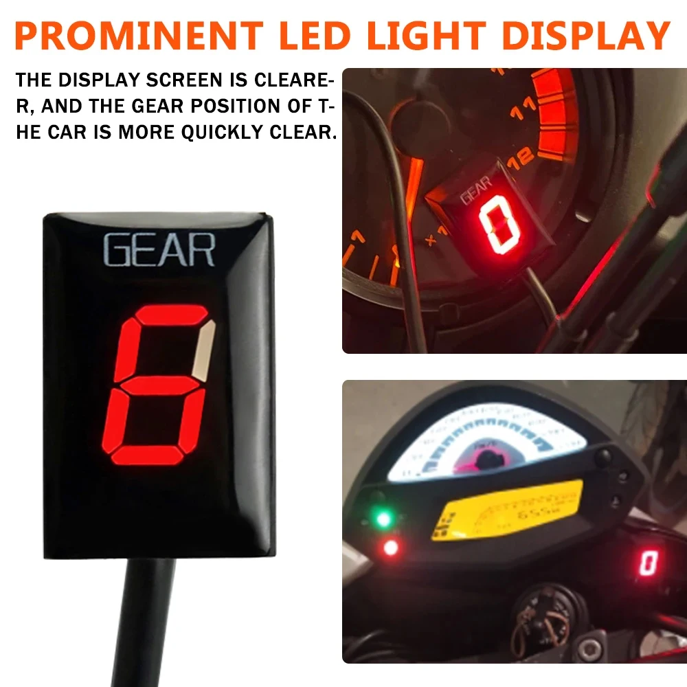 Motorcycle Gear Indicator For Yamaha FZ8 Fjr1300 FZ16 YZF-R1 R6 FZ400 BT1100 XJ6 Xvs1100 XV1900 Fzh150 Wr450R Dyag Star Stryker