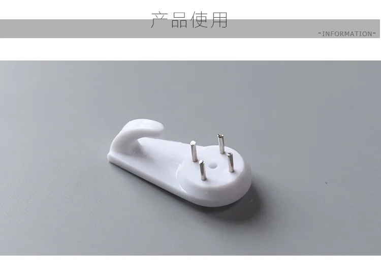 10Pcs Wall Decoration Installation Seamless Hooks Nail Kitchen Living Room Bedroom Home Daily Hanging Wall Invisible Hook White