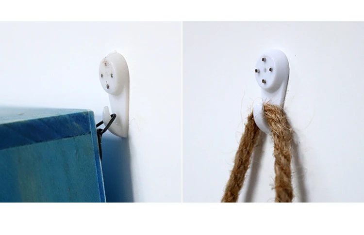 10Pcs Wall Decoration Installation Seamless Hooks Nail Kitchen Living Room Bedroom Home Daily Hanging Wall Invisible Hook White