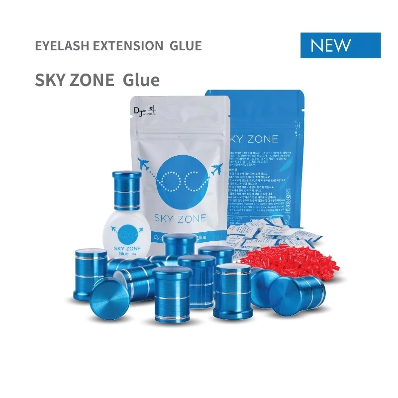 1pc 5g SKY GLUE 2 Seconds Fastest Dry Time Strongest Eight Star Bonding Power Eyelash Extensions Glue Korea Sky Zone Black Glue