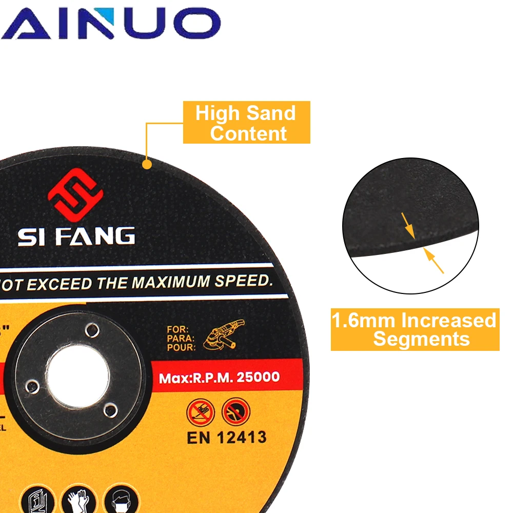 3" Metal Cutting Discs 75mm Cut Off Wheels Fiber Cutter Reinforced Resin Blade Flap Sanding Grinding Angle Grinder 1-50Pcs