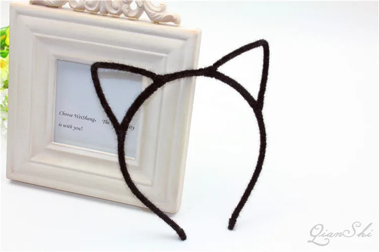 New fashion Harajuku style little devil cat press hair plush cat ears headband
