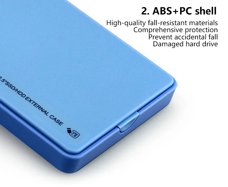 UTHAI U25 2.5 Inch SATA3 USB3.0 HDD Enclosure Tool-Free Mobile Shell External Hard Drive Card Enclosure for Portable Storage