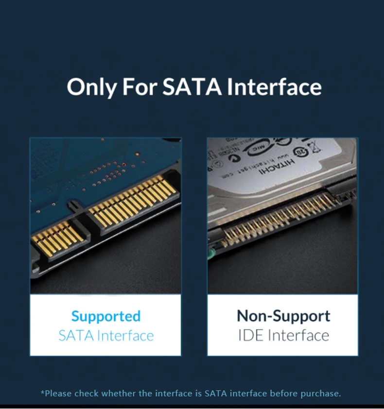 UTHAI U25 2.5 Inch SATA3 USB3.0 HDD Enclosure Tool-Free Mobile Shell External Hard Drive Card Enclosure for Portable Storage
