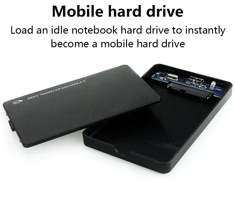 UTHAI U25 2.5 Inch SATA3 USB3.0 HDD Enclosure Tool-Free Mobile Shell External Hard Drive Card Enclosure for Portable Storage