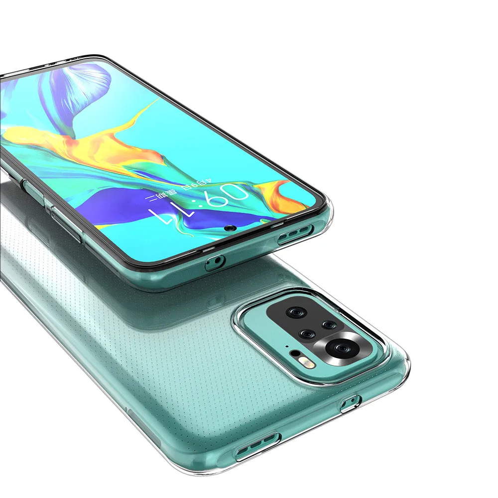Clear Silicone Phone Case For Xiaomi Redmi Note 10S 9T 8T 10 9 9s 8 7 6 Pro K20 10C 12 12C 9A 9C 8A 7A Transparent Soft Cover