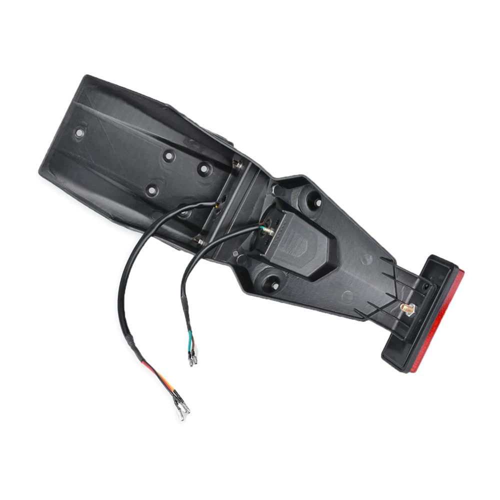 Motorcycle Rear Fender Mudguard with LED Brake Tail Light Motorcycle Fender TailLight Accessories