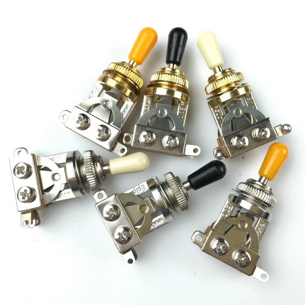 1 Piece 3-way Electric Guitar Pickup Selector Toggle Switch For Epiphone LP SG Nickel Gold MADE IN KOREA