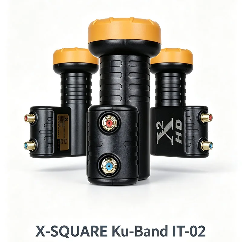 X-Square Ku Band LNB Noise Figure:0.1dB Supper Quality 4k Universal Twin LNB For Satellite TV Receiver Dish TV LNBF