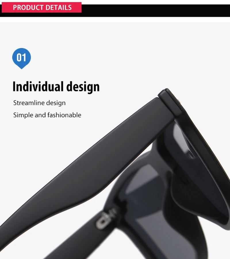 Luxury Square Polarized Sunglasses Men Women Fashion One-piece Sun Glasses Unisex Vintage Mirror Blue Driving Eyewear UV400