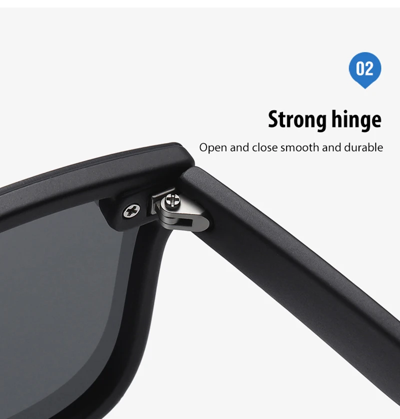 Luxury Square Polarized Sunglasses Men Women Fashion One-piece Sun Glasses Unisex Vintage Mirror Blue Driving Eyewear UV400