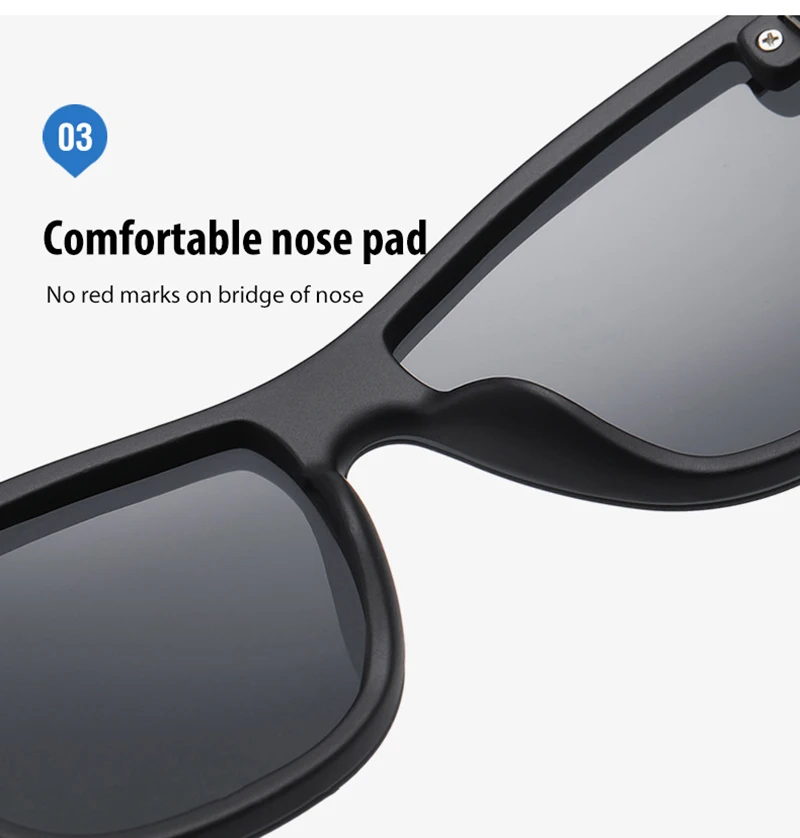 Luxury Square Polarized Sunglasses Men Women Fashion One-piece Sun Glasses Unisex Vintage Mirror Blue Driving Eyewear UV400