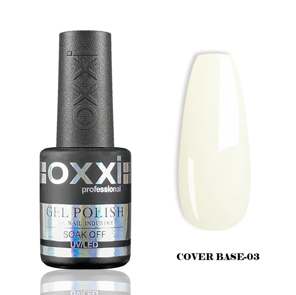OXXI 10ml Natural Base for Gel Varnish Semipermanent Nude Rubber Base Gellac Nails Art Jelly Color UV Nail Base Coat Nail Polish