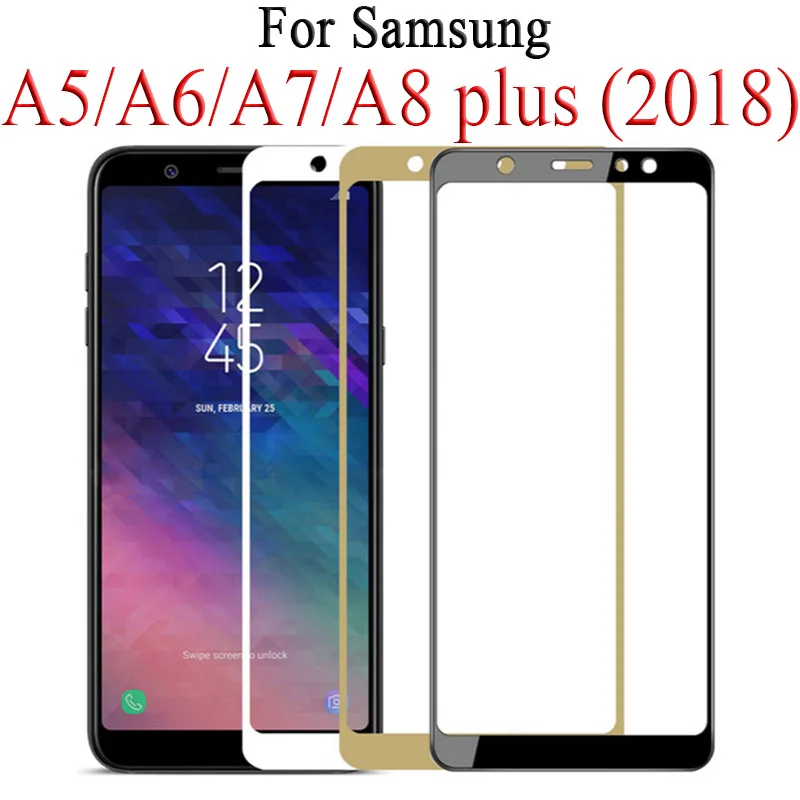 Scratch Proof Ultra Thin Protective Glass For Samsung Galaxy A7 A8 A6 A5 Plus Screen Protector Glass for Galaxy J8 J7 J6 J4 Plus