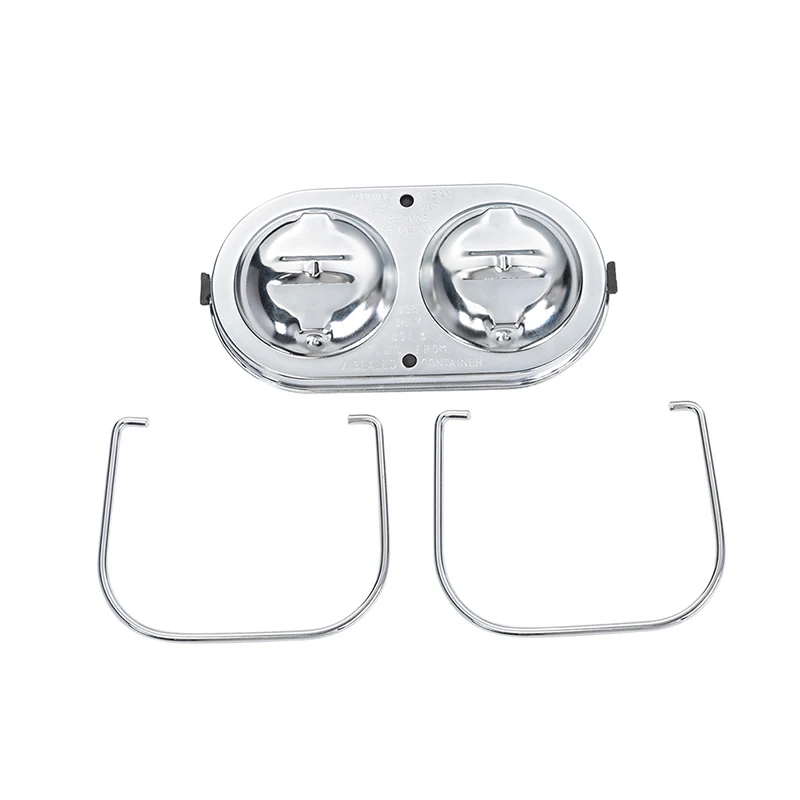 Car Chrome Steel Engine for Chevrolet Corvette 1967-1982 Master Cylinder Cover with Bails Gaskets Cap Replacement Accessories
