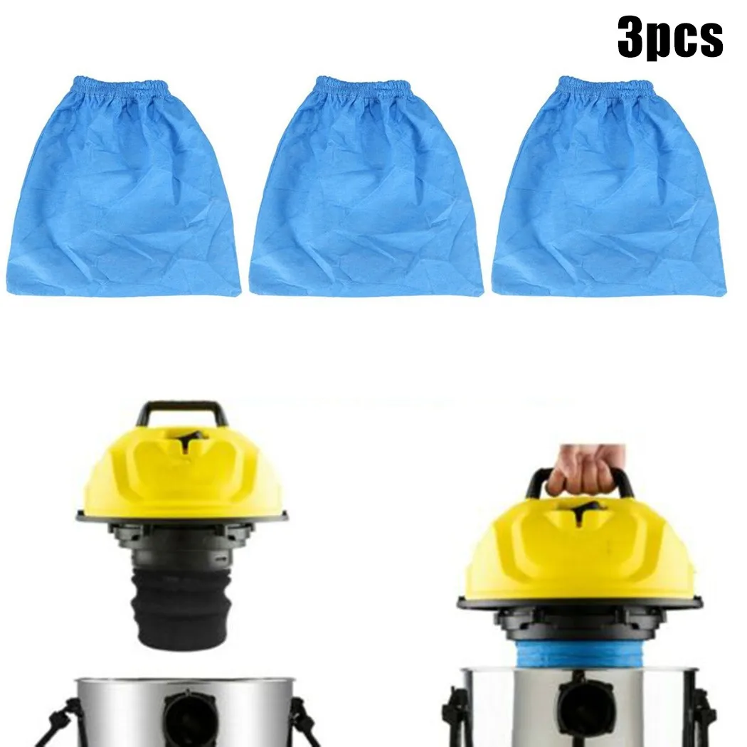 3 *Blue Cloth Cover For Guild Cloth Filter 16-30L Wet And Dry Vacuum Cleaners | Pack Of 3 | 950135 Household Sweeper Cleaning