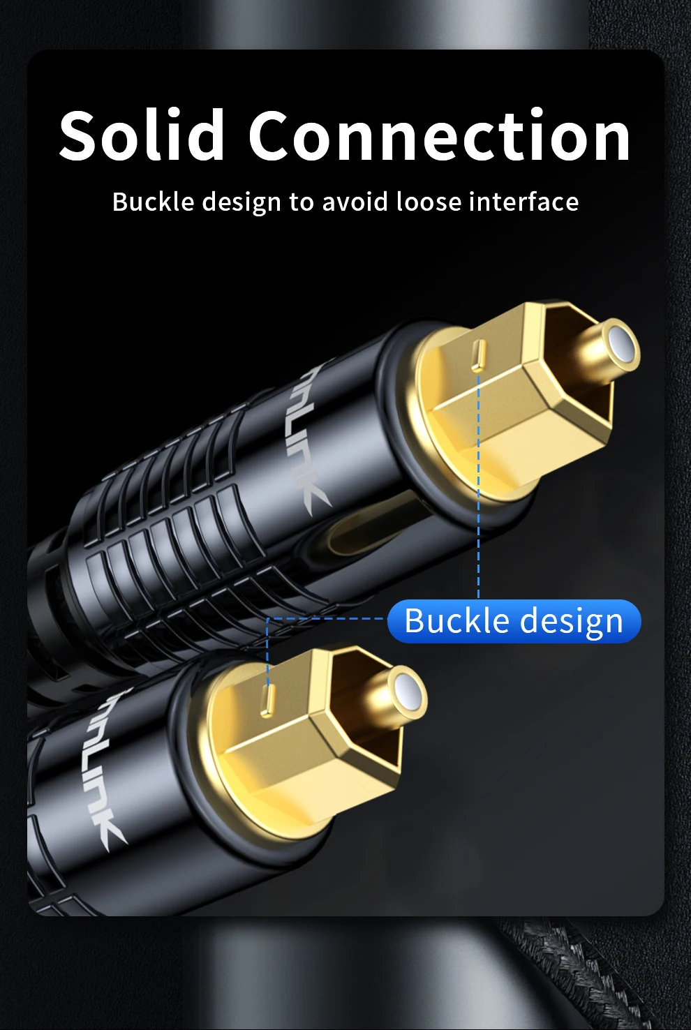 Unnlink SPDIF Optical Audio Cable Digital HIFI 5.1 Toslink Cable for TV Box PS4 Speaker Blu-ray Xbox 360 Amplifier Subwoofer