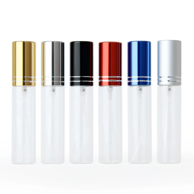 20pcs 50pcs 100pcs 15ml 10ml 5ml Portable Refillable Perfume Bottle Empty Metal Spray Perfume Bottles Atomizer Container Sample