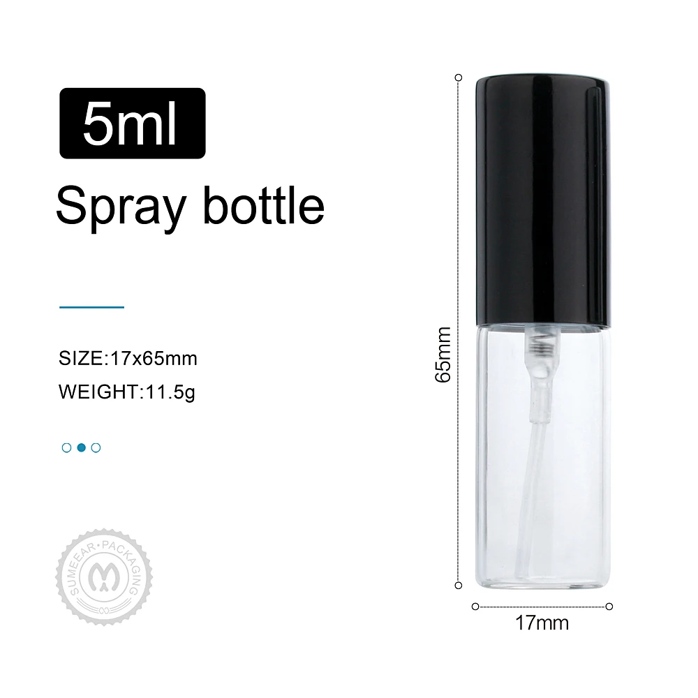 20pcs 50pcs 100pcs 15ml 10ml 5ml Portable Refillable Perfume Bottle Empty Metal Spray Perfume Bottles Atomizer Container Sample