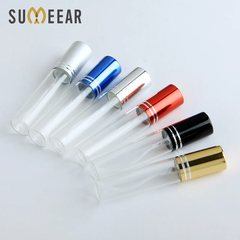 20pcs 50pcs 100pcs 15ml 10ml 5ml Portable Refillable Perfume Bottle Empty Metal Spray Perfume Bottles Atomizer Container Sample
