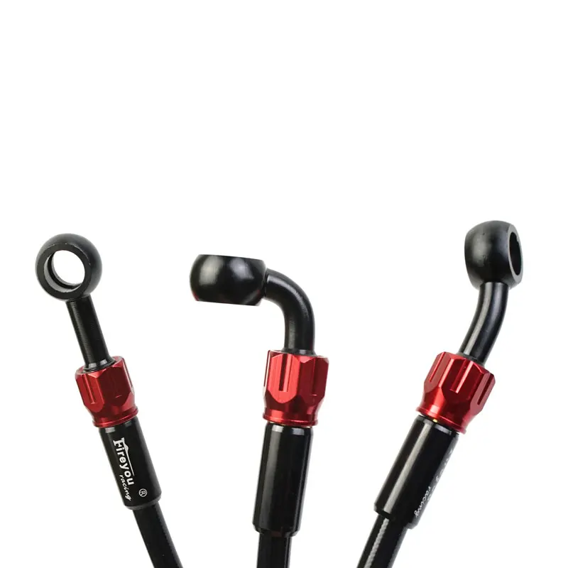 Motorcycle Brake Hose 10mm AN3 Hydraulic Clutch Tube Master Cylinder Brake Oil DOT Pipe Reinforced ATV Dirt Pit Racing Bike