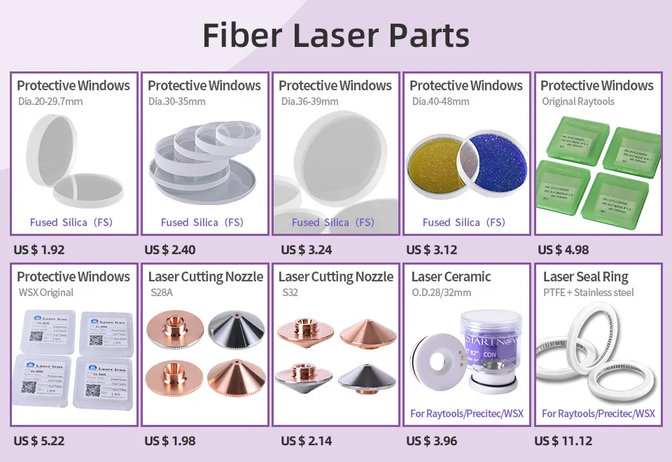 Startnow Laser Cutting Nozzle Single Double Layer For Precitec WSX Raytools CNC Fiber Laser Head Nozzle Cutting Welding Machine