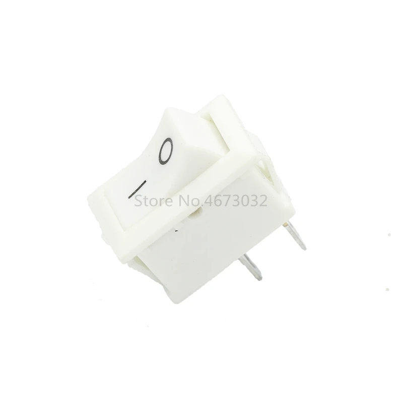 10PCS Push Button Switch 15x21mm SPST 2Pin KCD11 KCD1 Snap-in On/Off Boat Rocker Switch 15MM*21MM Black Red and White