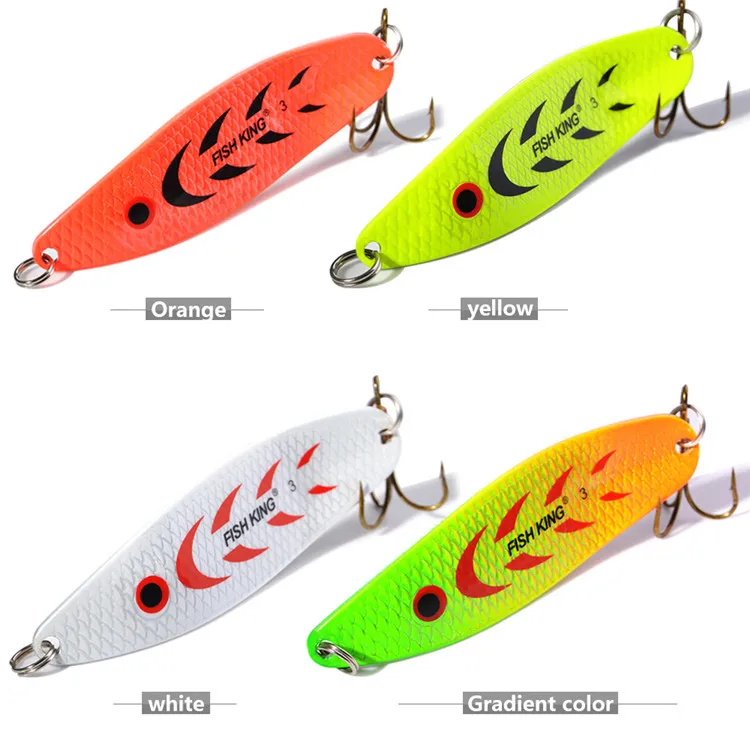 NGB 1PC 18g 28g Spinner Fishing Lure Metal Bait Spoon Fishing Tackle Vissen Pesca Sequin Paillette Single Hooks