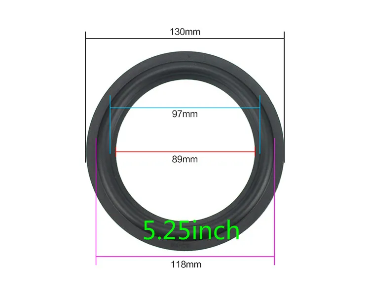 New size Speaker Rubber Surround Suspension Repair Accessories for 2 inch 2.5inch 3.5 inch 4inch 4.5 inch 5.25 inch 6.5inch 8"