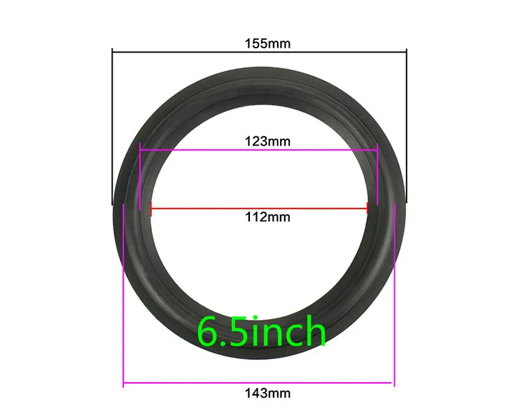 New size Speaker Rubber Surround Suspension Repair Accessories for 2 inch 2.5inch 3.5 inch 4inch 4.5 inch 5.25 inch 6.5inch 8"