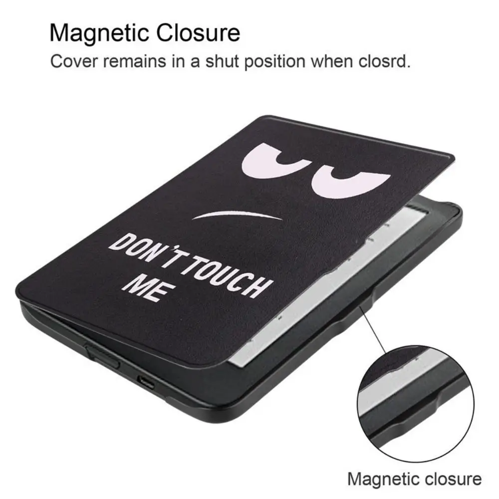 Auto Sleep/Wake 6 inch E-book Reader Case Shockproof Ultra Slim Funda Soft PU Leather Smart Folio Cover for KoBo Clara HD 2018
