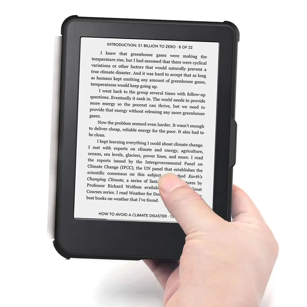 Auto Sleep/Wake 6 inch E-book Reader Case Shockproof Ultra Slim Funda Soft PU Leather Smart Folio Cover for KoBo Clara HD 2018