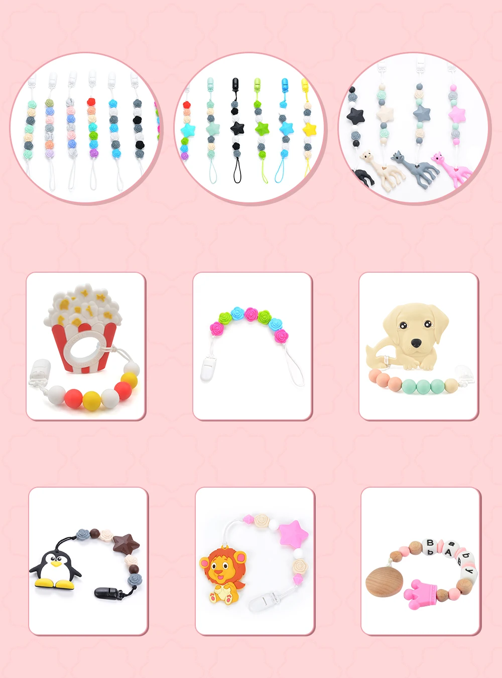 LOFCA 12mm 50pcs/lot Beads Food Grade Silicone Teether Round Beads Baby Chewable Teething Beads Silicone Teether For Diy