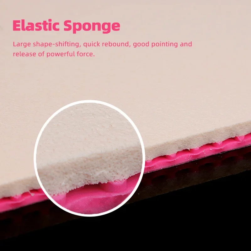 Original LOKI RXTON 1&3 Blue Pink Table Tennis Rubber Pimples-in Tacky Ping Pong Rubber with Powerful Elastic Sponge