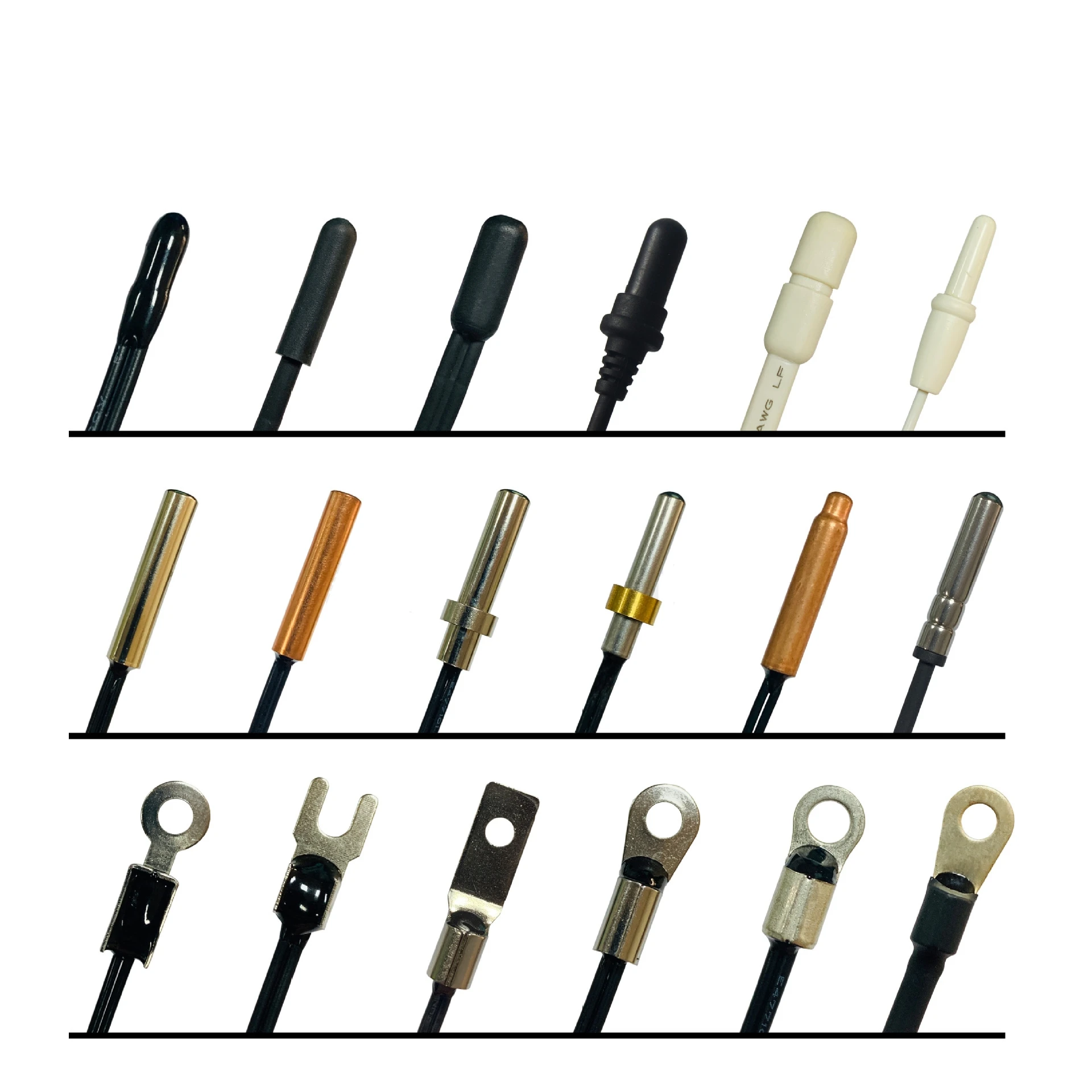 NTC Temperature Sensor Temperature Measurement Thermistor 10K B3950 1% M3M4M5M6M8M10 Inverter Fan Wire Ear Fixed Probe