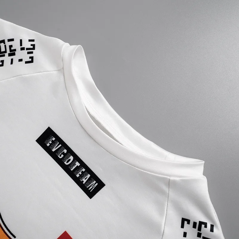 Moto Biker Printed Cyber Y2k White T-shirts Techwear Skinny Long Sleeve Women Crop Tops Gothic Punk Fashion Streetwear