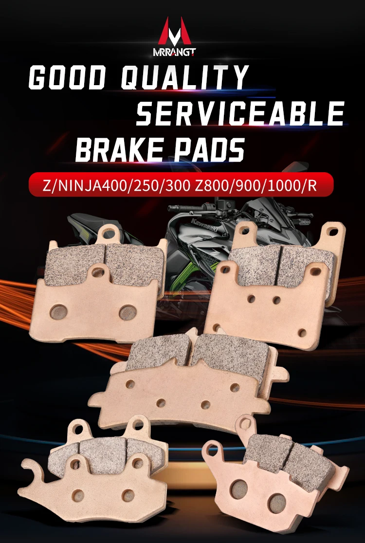Mrrangt Motorcycle Metal sintering brake pad fit for Kawasaki NINJA250/300/400 Z250 Z300 NINJA400 Z800 Z900 Z900RS Z1000 Z1000R