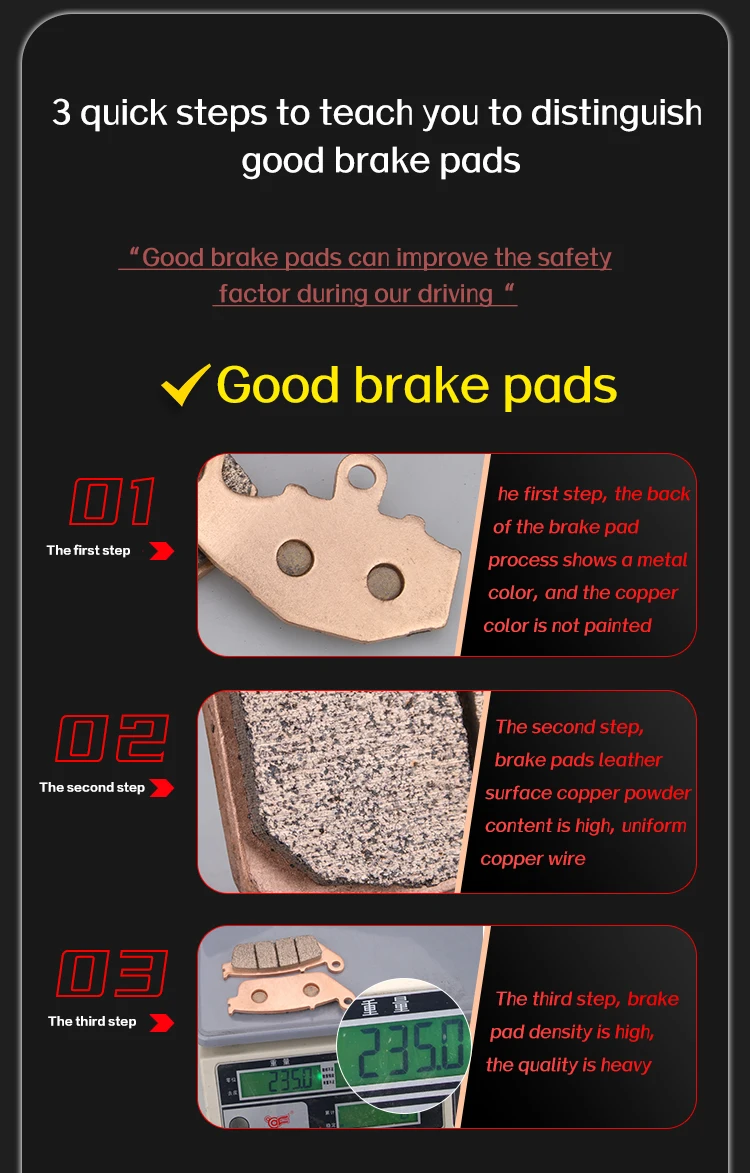 Mrrangt Motorcycle Metal sintering brake pad fit for Kawasaki NINJA250/300/400 Z250 Z300 NINJA400 Z800 Z900 Z900RS Z1000 Z1000R