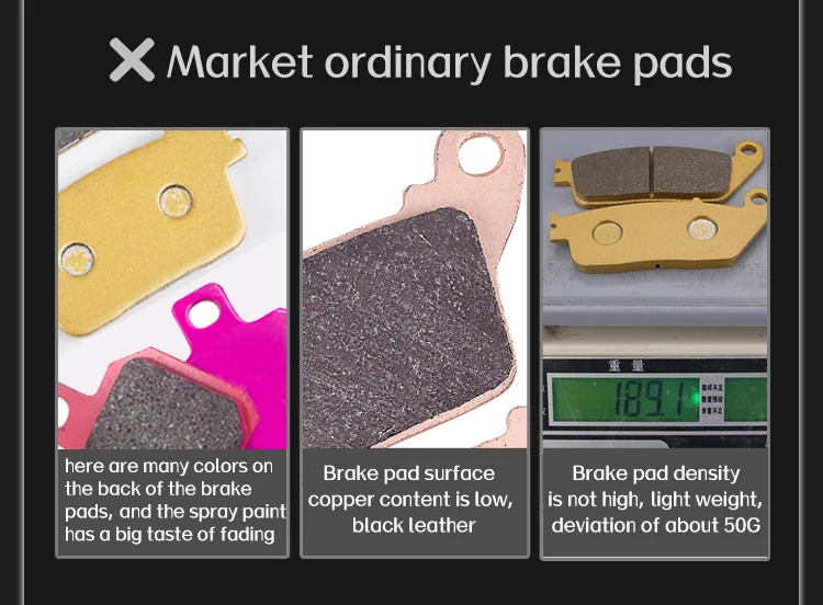 Mrrangt Motorcycle Metal sintering brake pad fit for Kawasaki NINJA250/300/400 Z250 Z300 NINJA400 Z800 Z900 Z900RS Z1000 Z1000R
