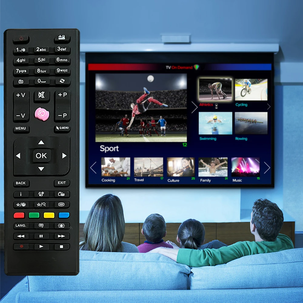 Replacement Remote Control for Logik Digihome Bush JVC Telefunken TV