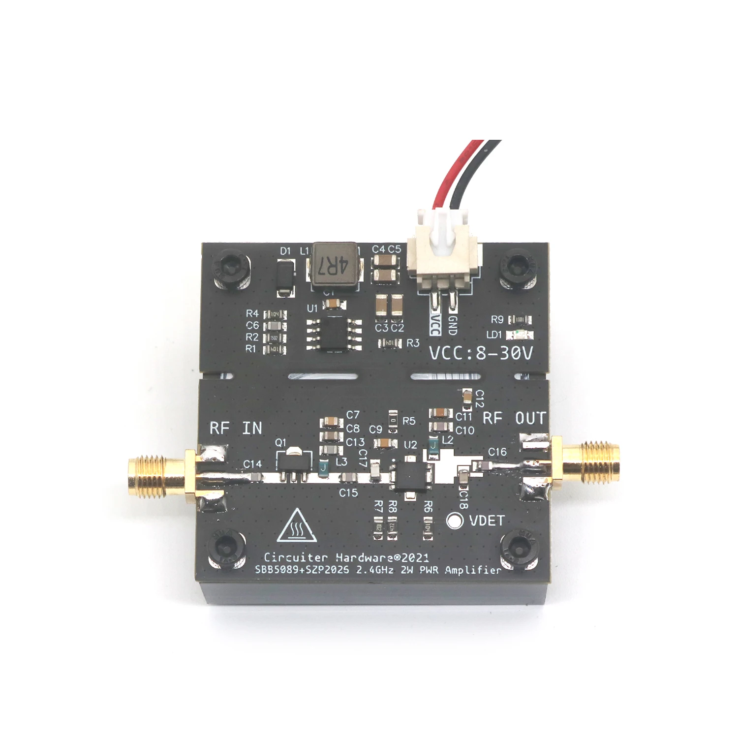 SBB5089 SZP2026 2.4G 2W RF POWER Amplifier WIFI InGaP Amplifier 23DB Gain 12V 24V DC 2.4GHZ Bluetooth Image Transfer HAM Radio