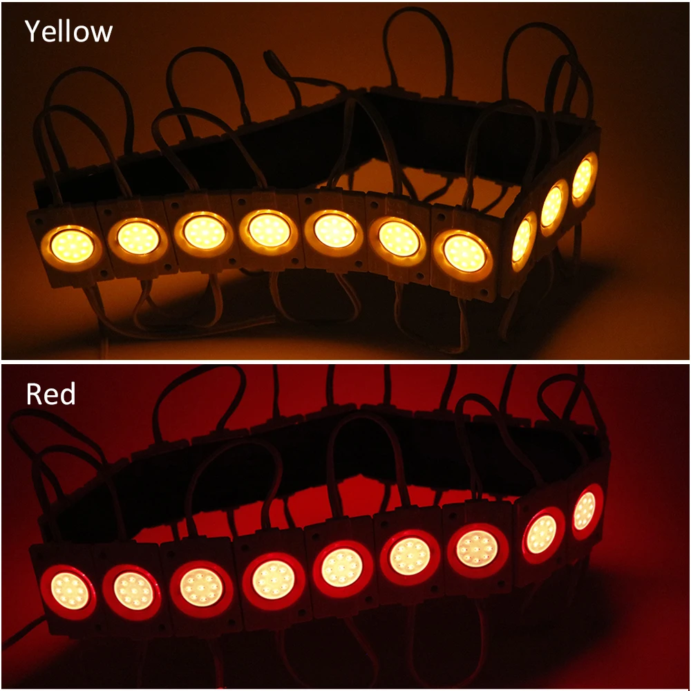 LED Module 12V COB Light Advertisement Design Sign Backlight Shop Banner Waterproof IP65 White Red Green Blue Yellow Pink 10pcs
