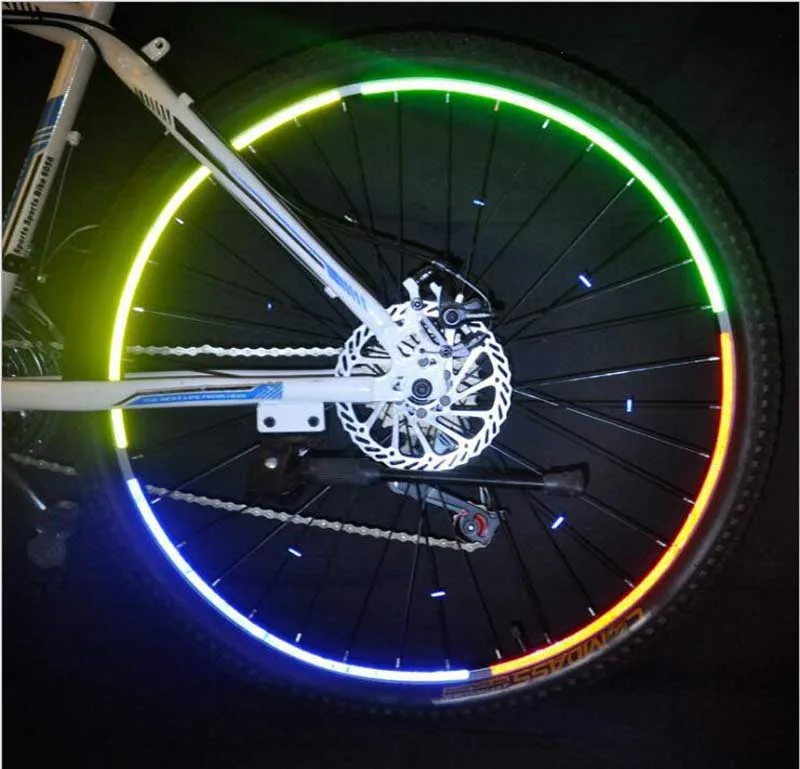1cm*8m Reflective Tapes 9 Colors Reflectors Warning Tape Night Safety Sticker White Blue Red Yellow Orange Green For Bicycle Car