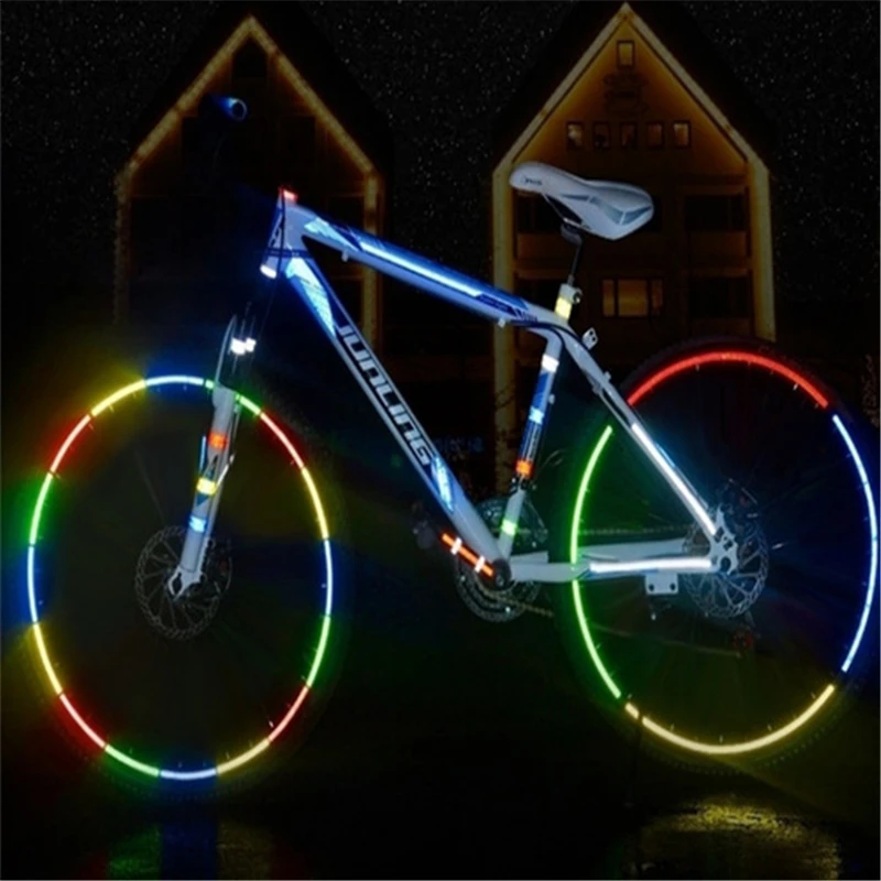 1cm*8m Reflective Tapes 9 Colors Reflectors Warning Tape Night Safety Sticker White Blue Red Yellow Orange Green For Bicycle Car
