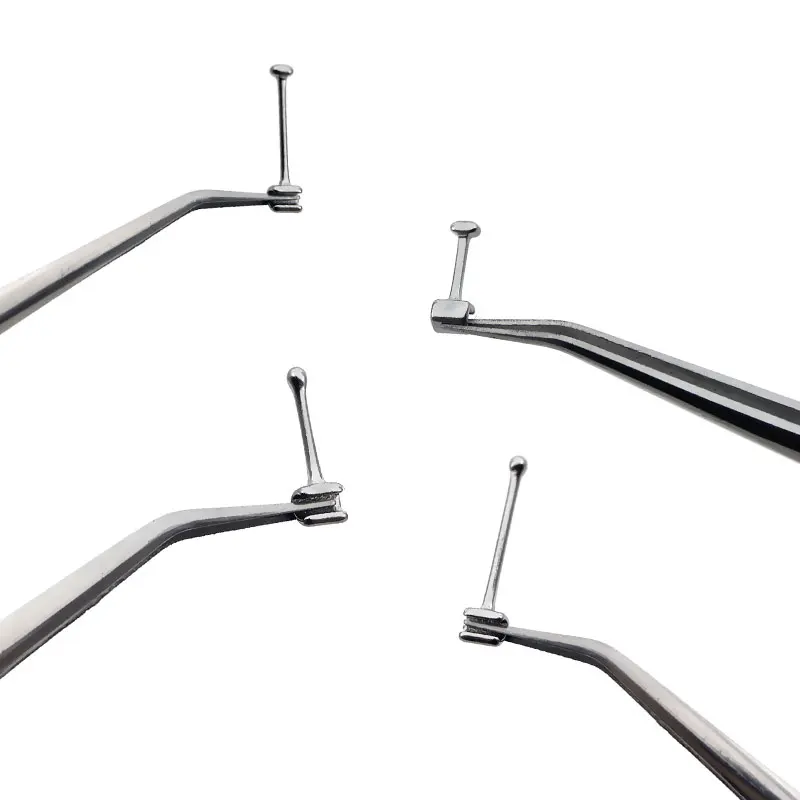 50Pcs Orthodontic Crimpable Lingual Button Sliding Ball/T Hooks Crimpable Stop Locks Removable/Activity Fixed on Archwires Brace