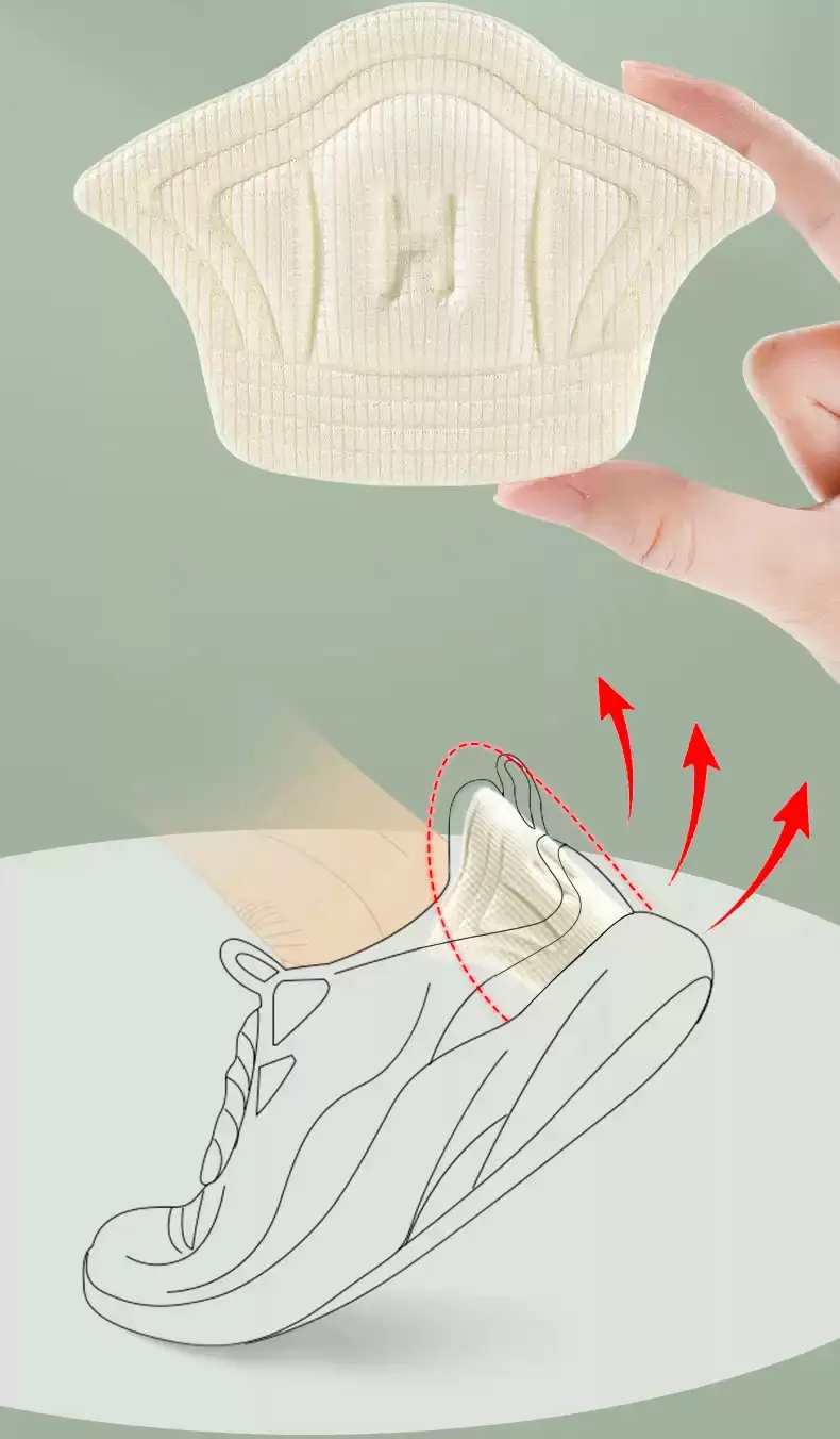 10Pcs Heel Insoles for Shoes Patch Heel Pads for Sport Shoes Adjustable Size Feet Pad Insole Shoe Heel Protector Back Sticker