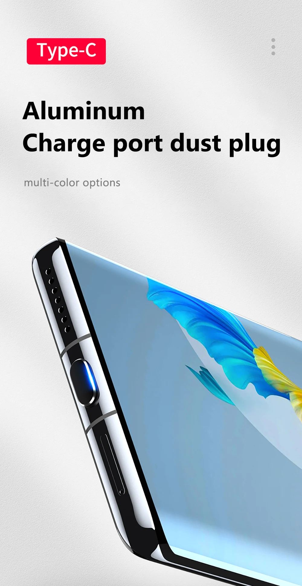 Type C Phone Dust Plug Set USB Type-C Port and 3.5mm Earphones Jack Plug For Samsung Huawei Xiaomi for iPhone ipad Apple Airpods