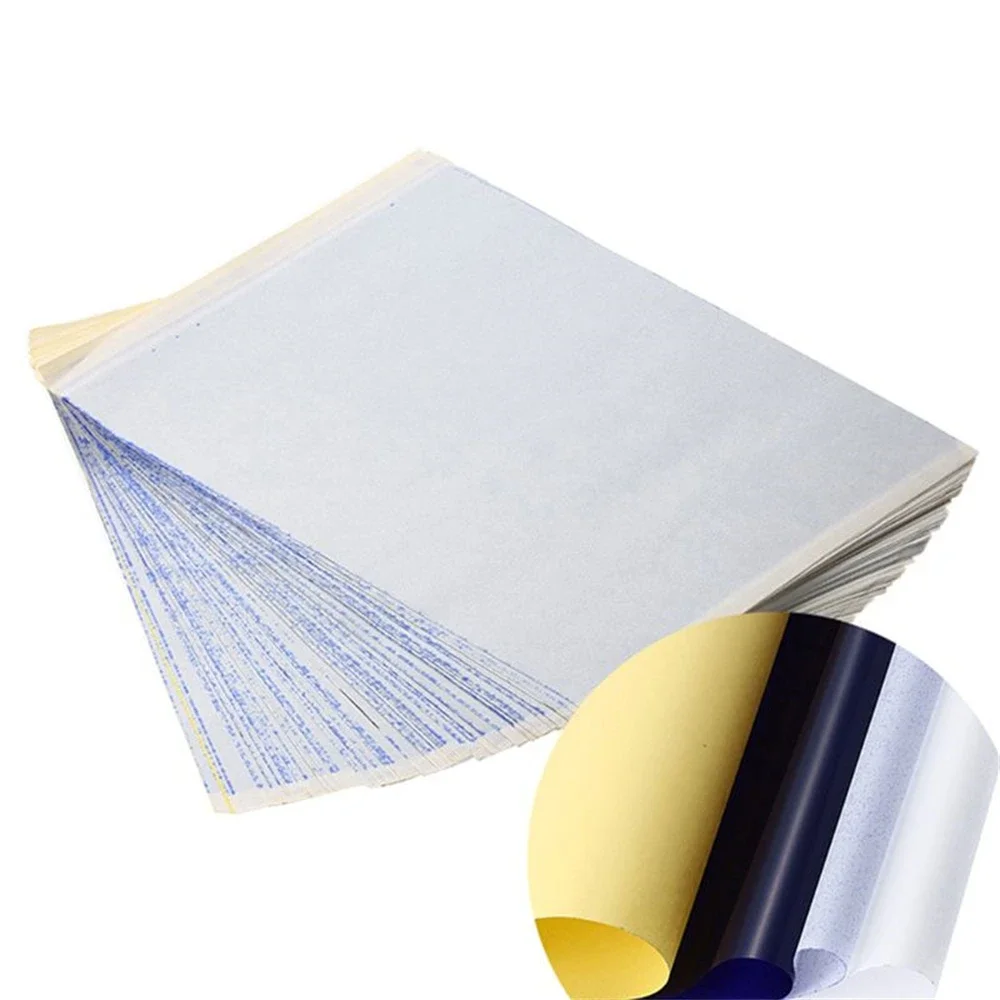 10/15/100pcs Tattoo Transfer Paper Transfer Stencil Paper Tattoo Copier 4 Layers A4 Size Tool for Tattooists Tattoo Supplies