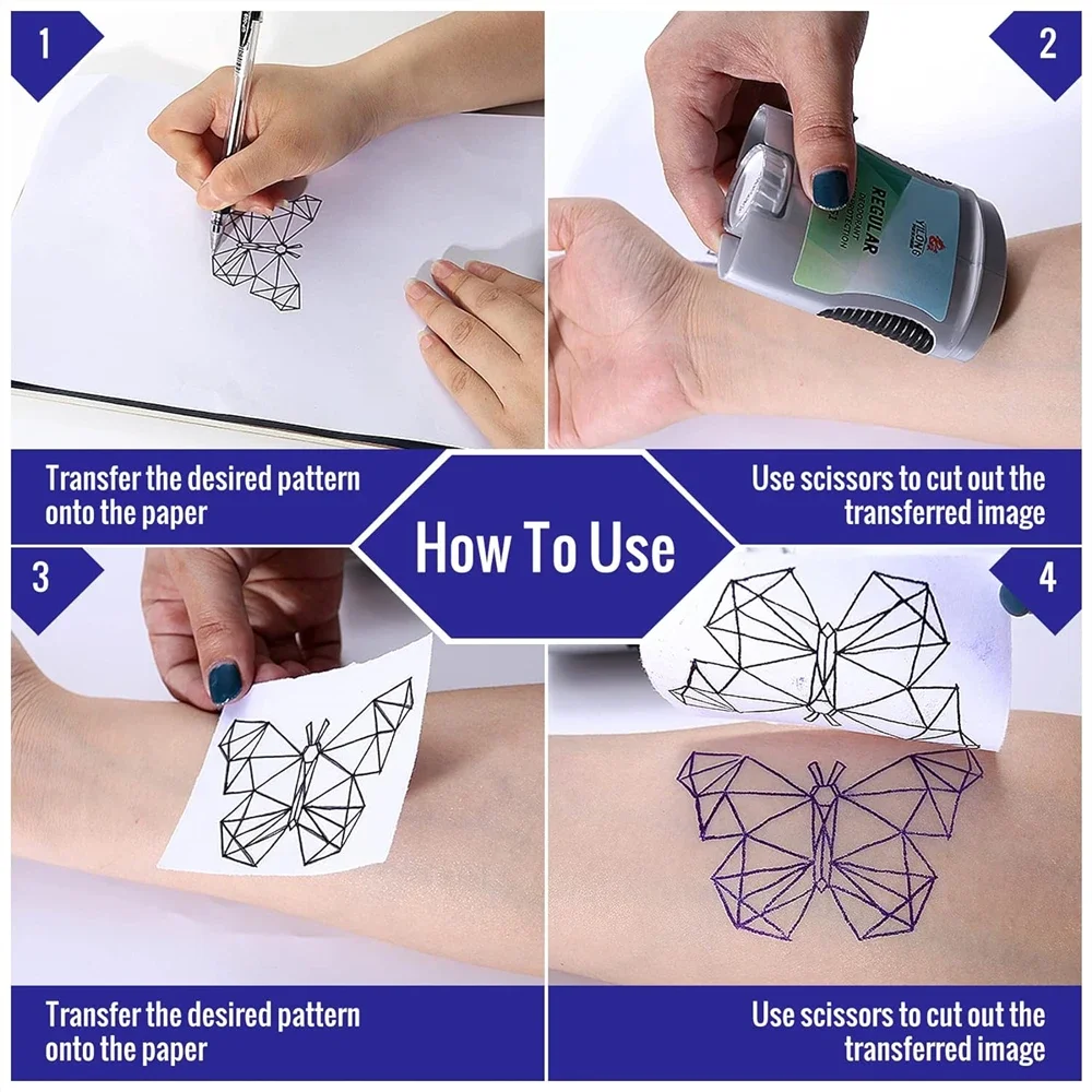 10/15/100pcs Tattoo Transfer Paper Transfer Stencil Paper Tattoo Copier 4 Layers A4 Size Tool for Tattooists Tattoo Supplies